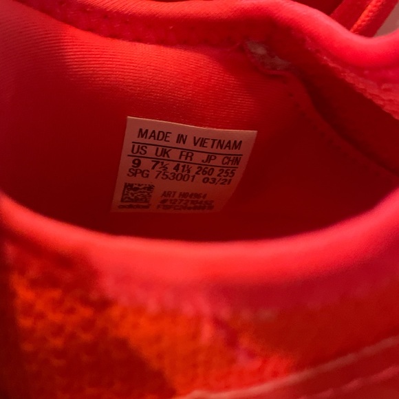 Adidas Women's Crazyflight Volleyball Shoes - Red and Yellow Size 9 - Picture 2 of 2